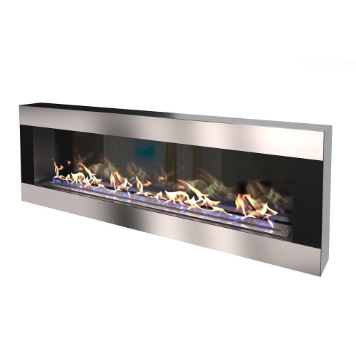 Биокамин "Русский огонь" Модерн 1300N настенный с декоративным стеклом (стемалитом)