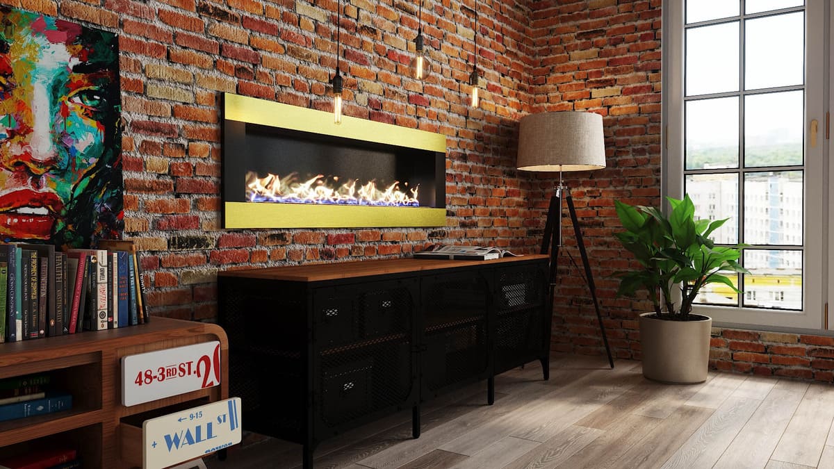 Биокамин "Русский огонь" Голд 1300V встраиваемый с защитным и декоративным стеклом по цене 60 900 руб.