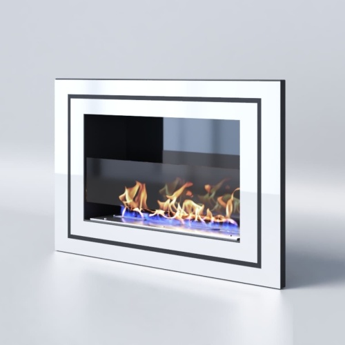 Биокамин "Русский огонь" Стенли 650V встраиваемый с декоративным стеклом (стемалитом)