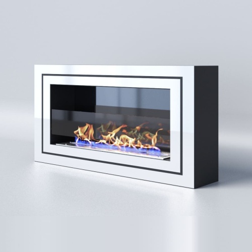 Биокамин "Русский огонь" Стенли 800N настенный с декоративным стеклом (стемалитом)