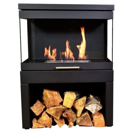 Напольный биокамин SteelHeat FAMILY черный по цене 142 000 руб.