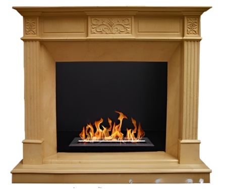 Биокамин в мраморном портале "Русский огонь" Leo по цене 305 000 руб.