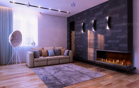 Встраиваемый угловой очаг 2000 SappFire по цене 65 400 руб.