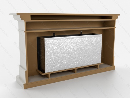 Биокамин Lux Fire с порталом Ангара 42, белый по цене 124 306 руб.